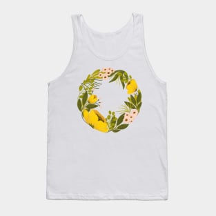 Joyous Floral Wreath Tank Top